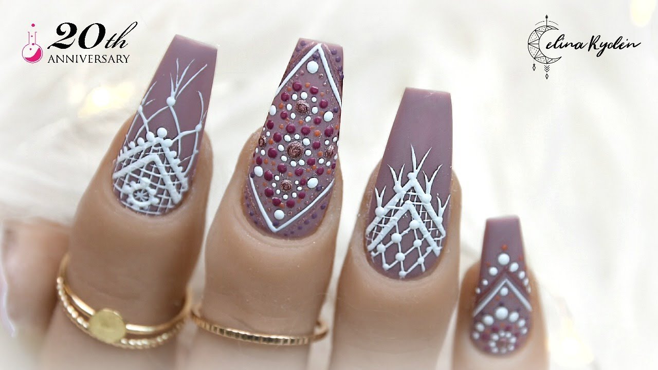 bohemian nail design