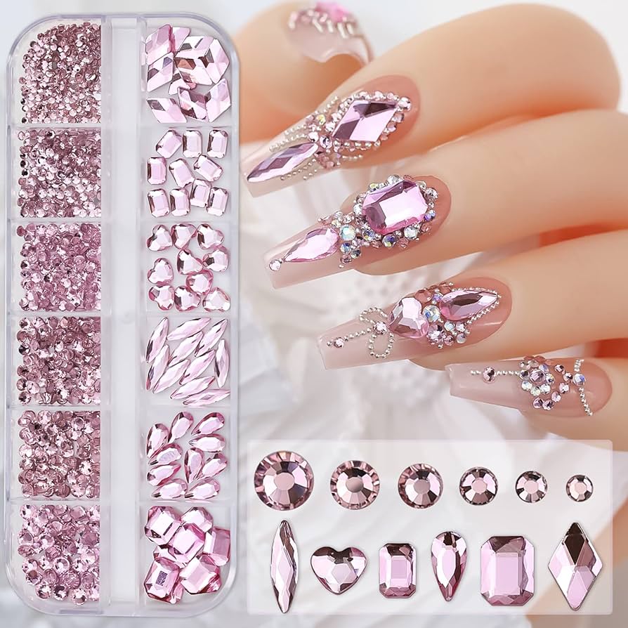 Top 30 Pink Nail Designs With Rhinestones You Can T Miss In 2024 1710604078 819 71P1AGx7MOL. AC UF894,1000 QL80