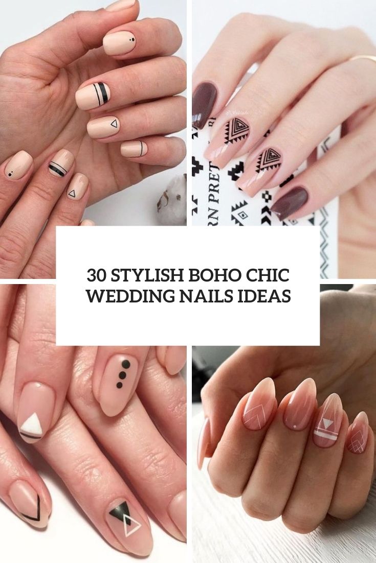 bohemian nail design