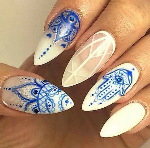 bohemian nail design