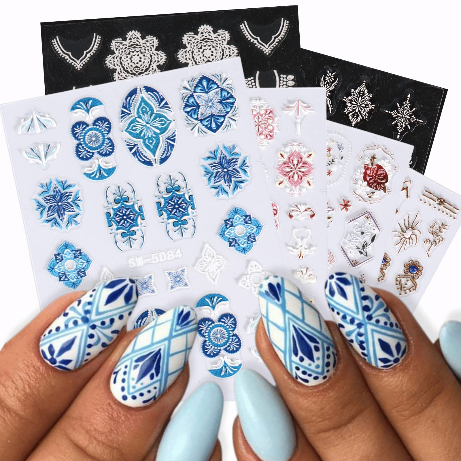 bohemian nail design