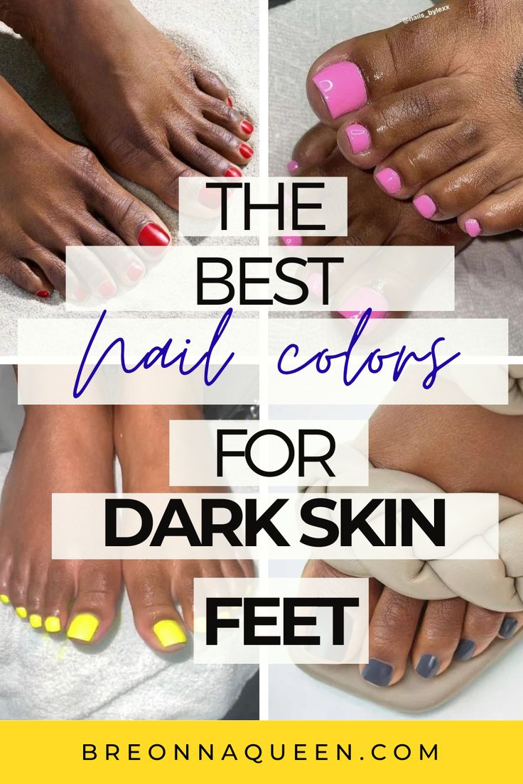 toe nail designs for dark skin