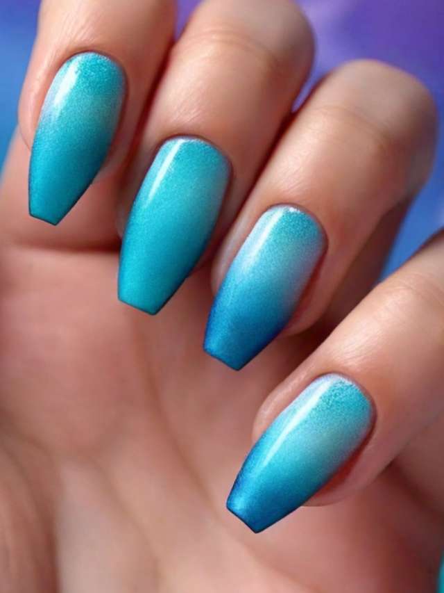 Top 26+ Aqua Blue Nail Designs You Need to Try in 2024