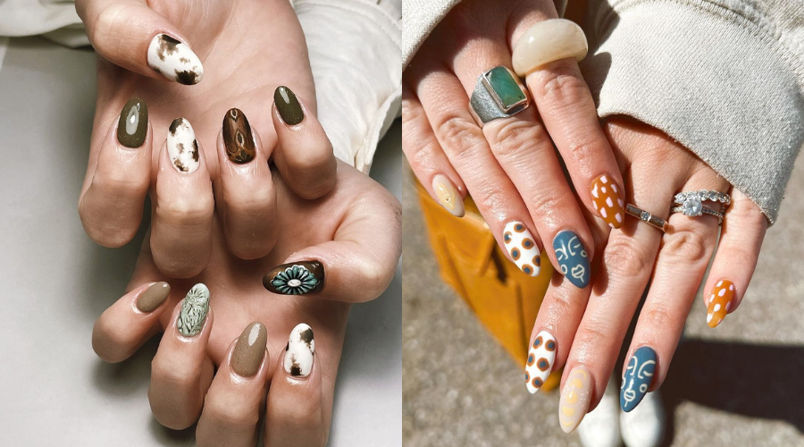 bohemian nail design