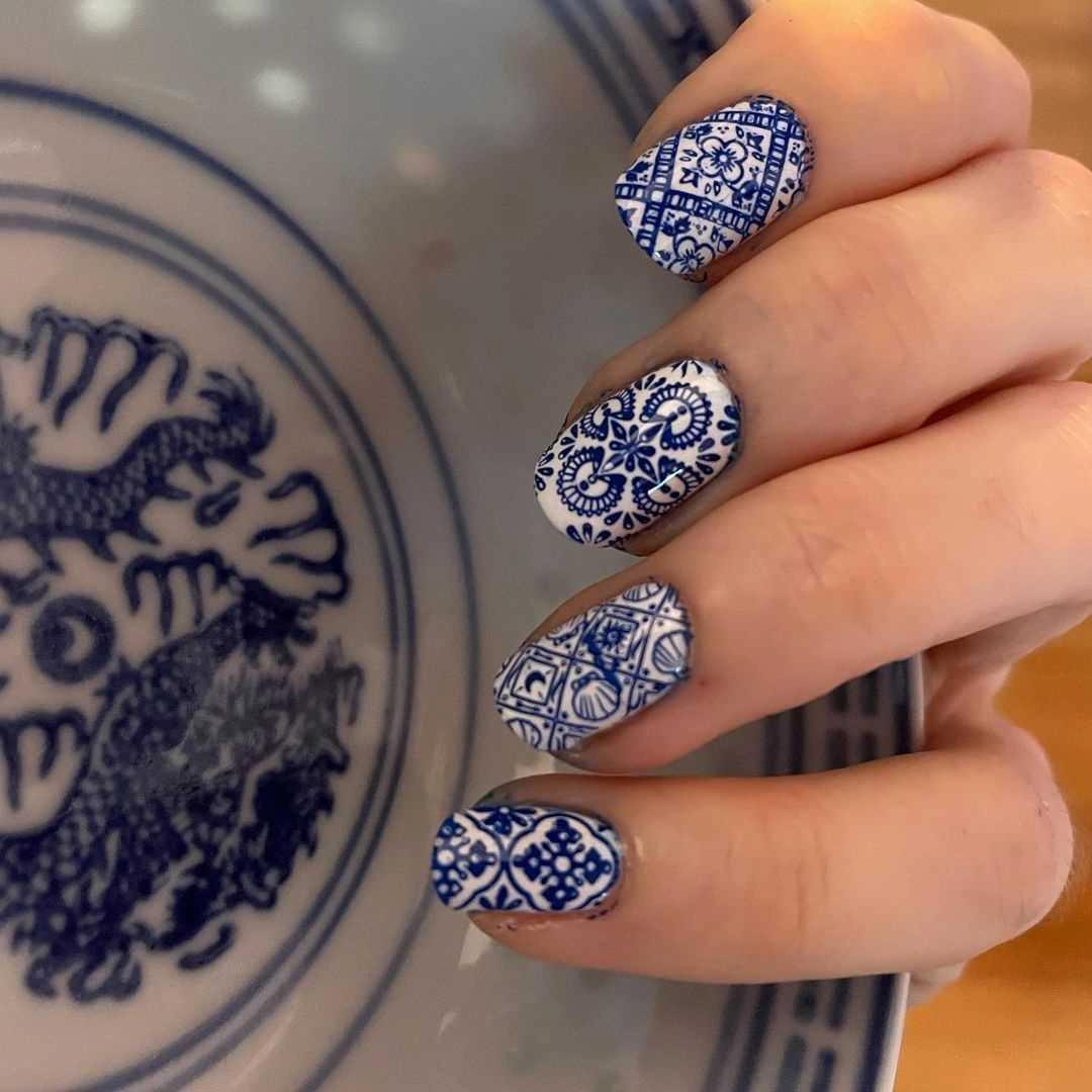 bohemian nail design