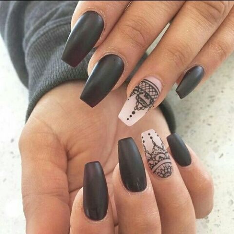 bohemian nail design