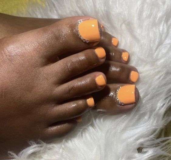 toe nail designs for dark skin