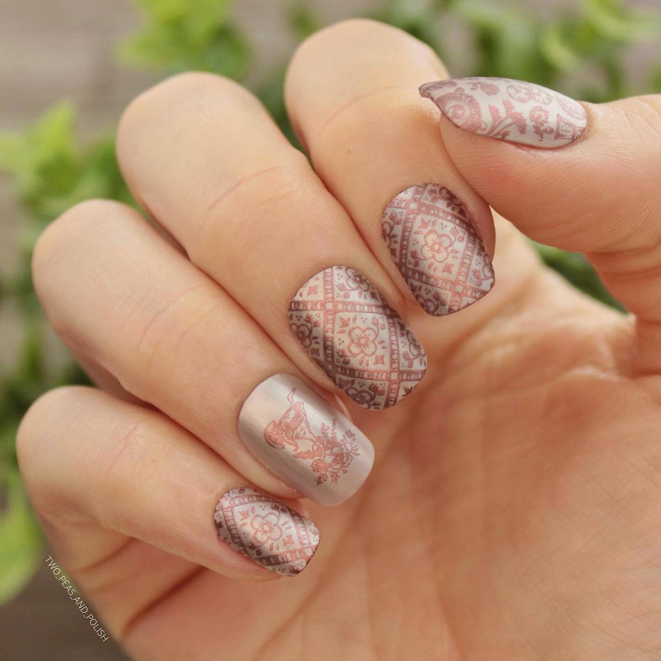 bohemian nail design